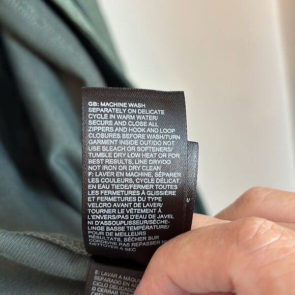 The North Face Women Calentito 2 Jacket Green Heather small Windwall Full-Zip - Picture 10 of 10